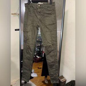 Women’s Zara stretchy pants in army green olive